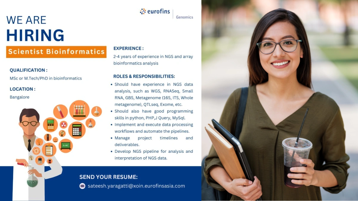 Eurofins Genomics – Urgent Hiring for Scientist Bioinformatics