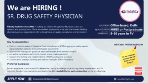 Fidelity Health Services - Pharmacovigilance Opportunity for Senior Drug Safety Physician