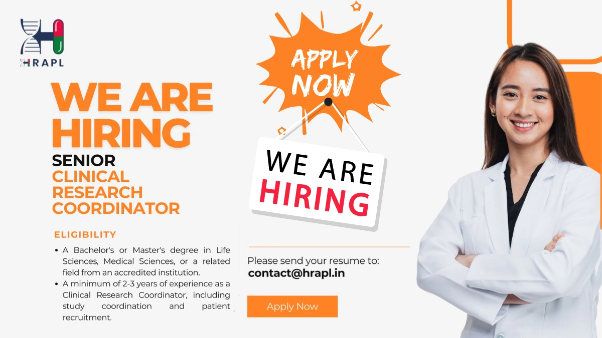 HRAPL - Job Openings for Senior Clinical Research Coordinator