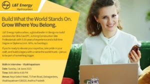 L&T Energy Hydrocarbon Walk-in Interview for Construction Site Professionals