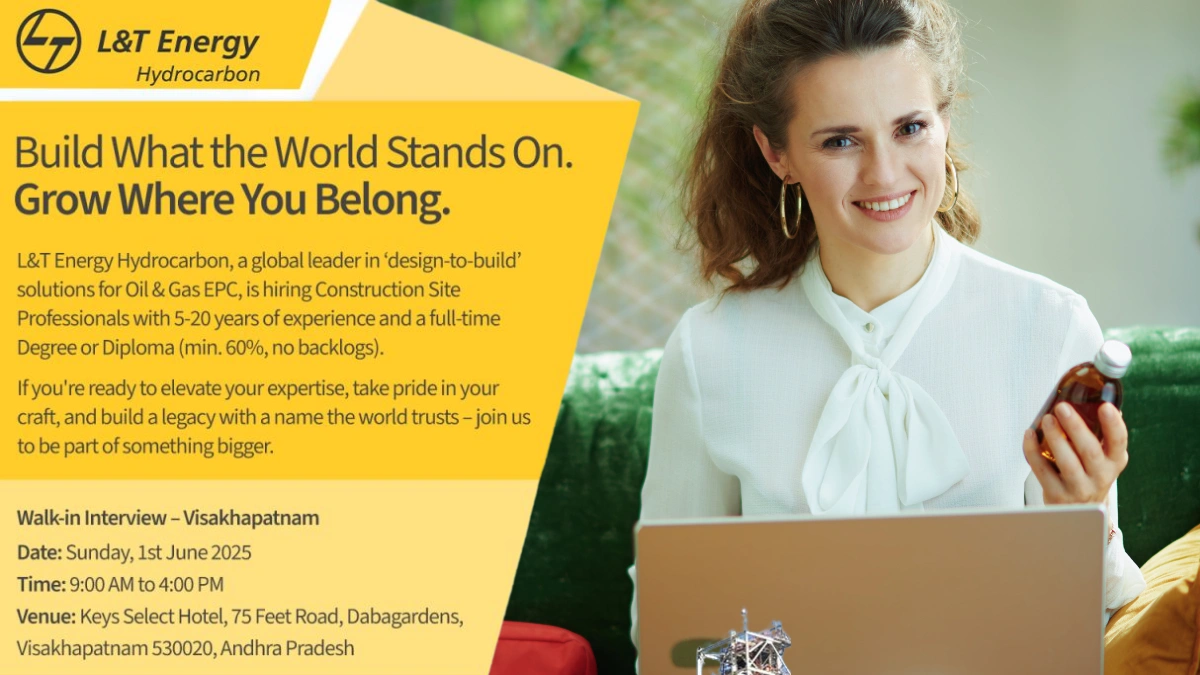 L&T Energy Hydrocarbon Walk-in Interview for Construction Site Professionals
