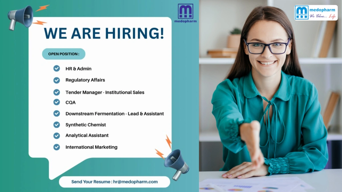Medopharm - Urgent Hiring for Multiple Positions