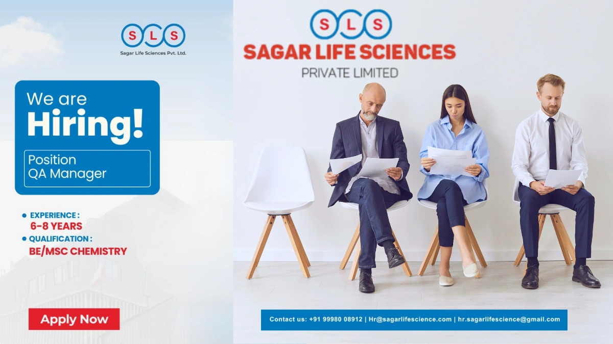 Sagar Life Sciences Hiring for QA Manager