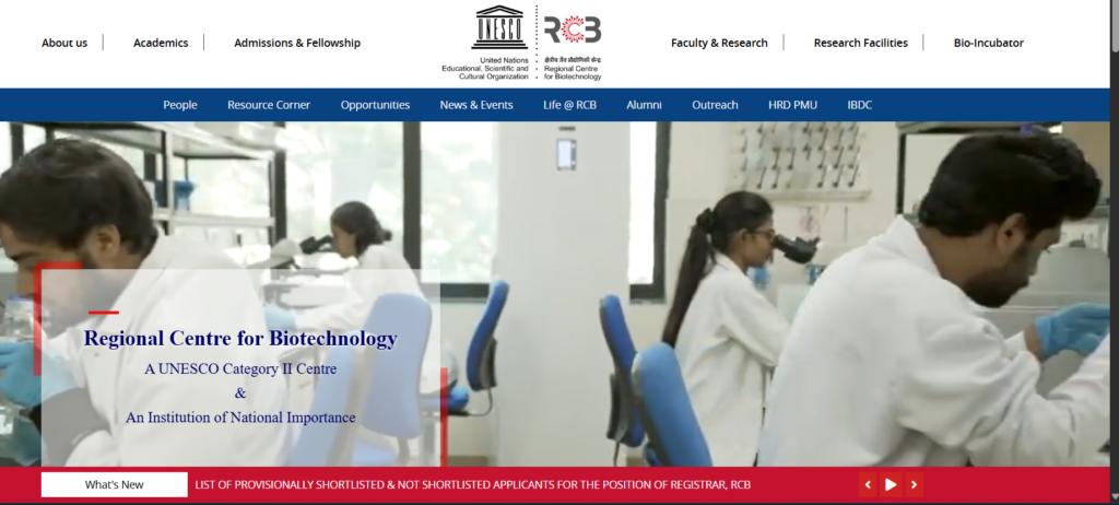 Regional Centre for Biotechnology (RCB)