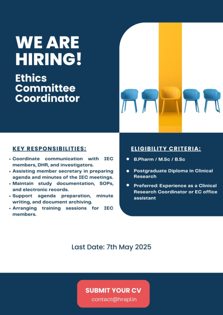 Hector Research and Archival Hiring for Ethics Committee Coordinator in Mumbai – Apply by May 7, 2025