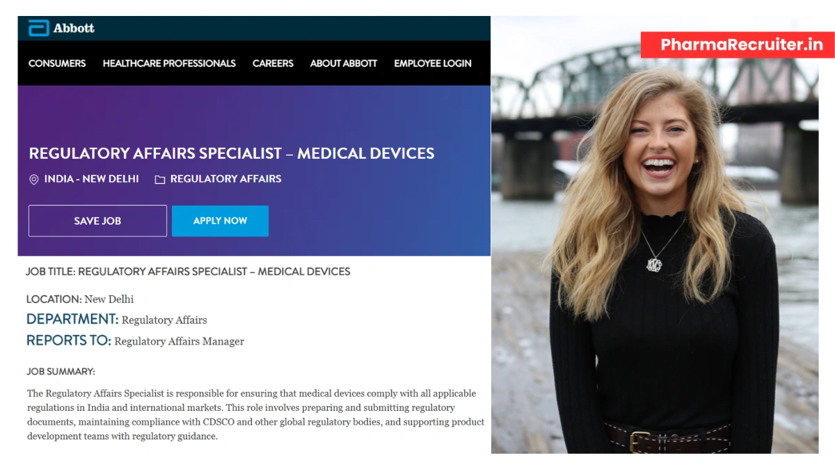 Abbott Hiring for Regulatory Affairs Specialist – Medical Devices