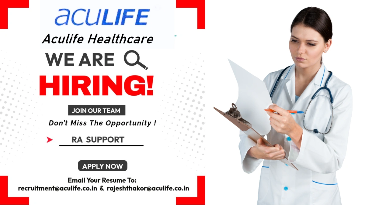 Aculife Healthcare is Hiring for RA Support Opportunity