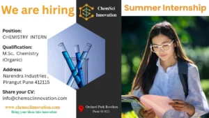 ChemSci Innovation Internship Opportunity for Chemistry Intern Jobs