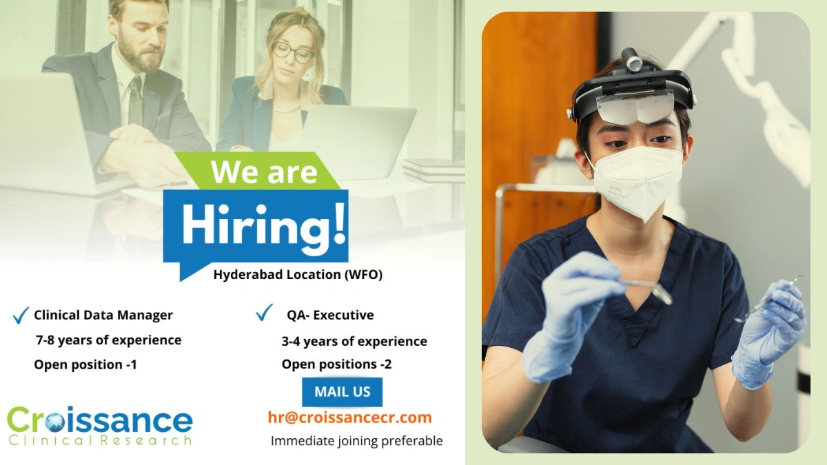 Croissance Clinical Research - Urgent Hiring for Clinical Data Manager & QA Executive