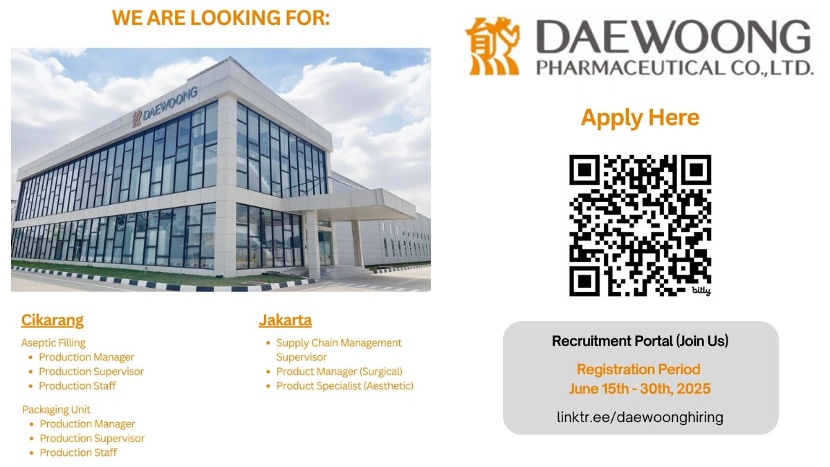 Daewoong Pharmaceutical Walk-In Interview for Production Departments