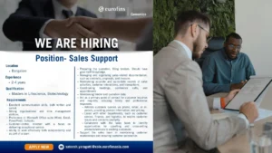 Eurofins Genomics is Hiring for Sales Support