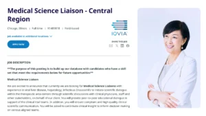 IQVIA is Hiring for Medical Science Liaison - Central Region (Chicago, IL)