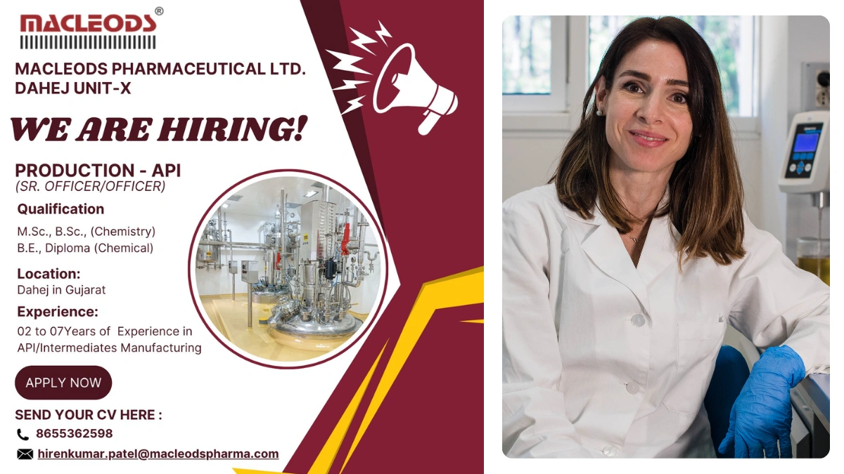 Macleods Pharmaceuticals is Hiring for Production Officer & Senior Officer - API Production Roles