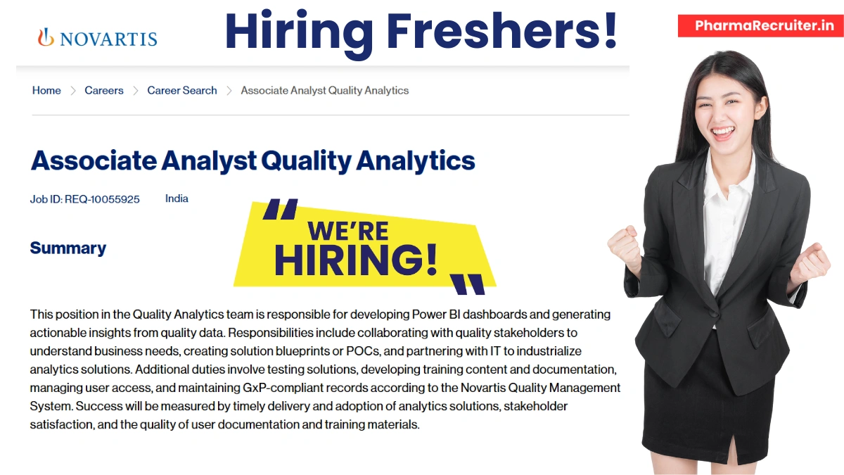 Novartis Hiring for Associate Analyst – Quality Analytics in Hyderabad