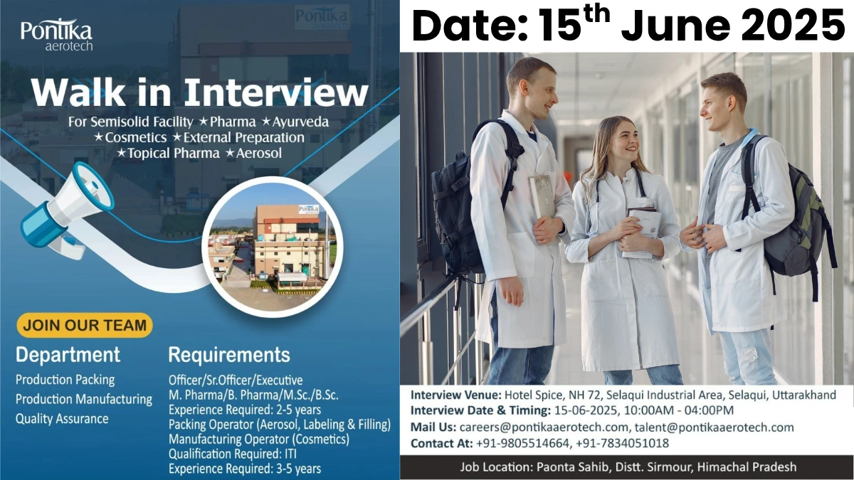 Pontika Aerotech Limited Walk-In Interview for Production Packing
