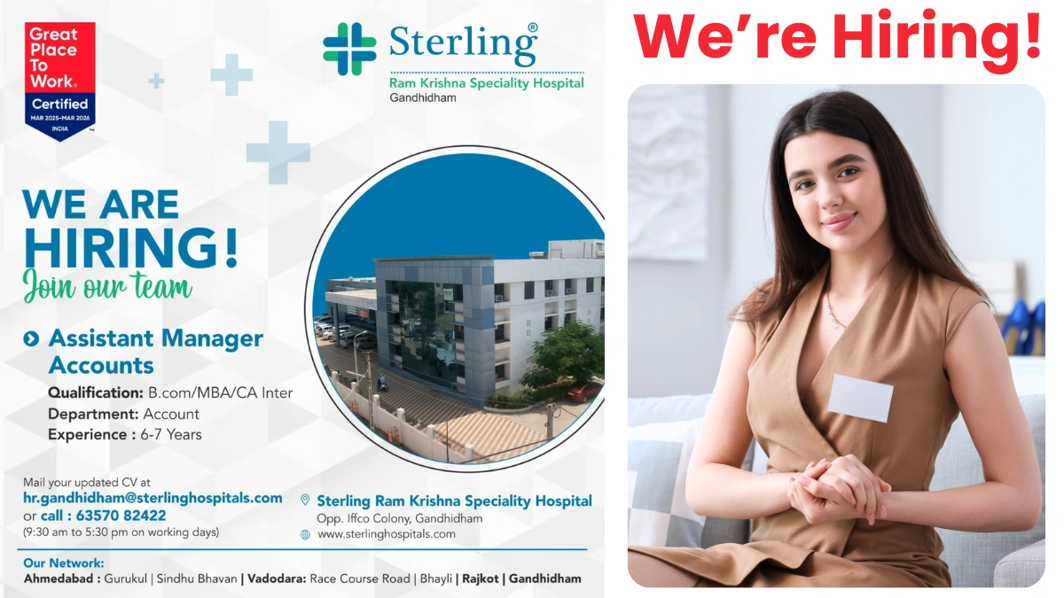 Sterling Ram Krishna Speciality Hospital Hiring for Assistant Manager Accounts
