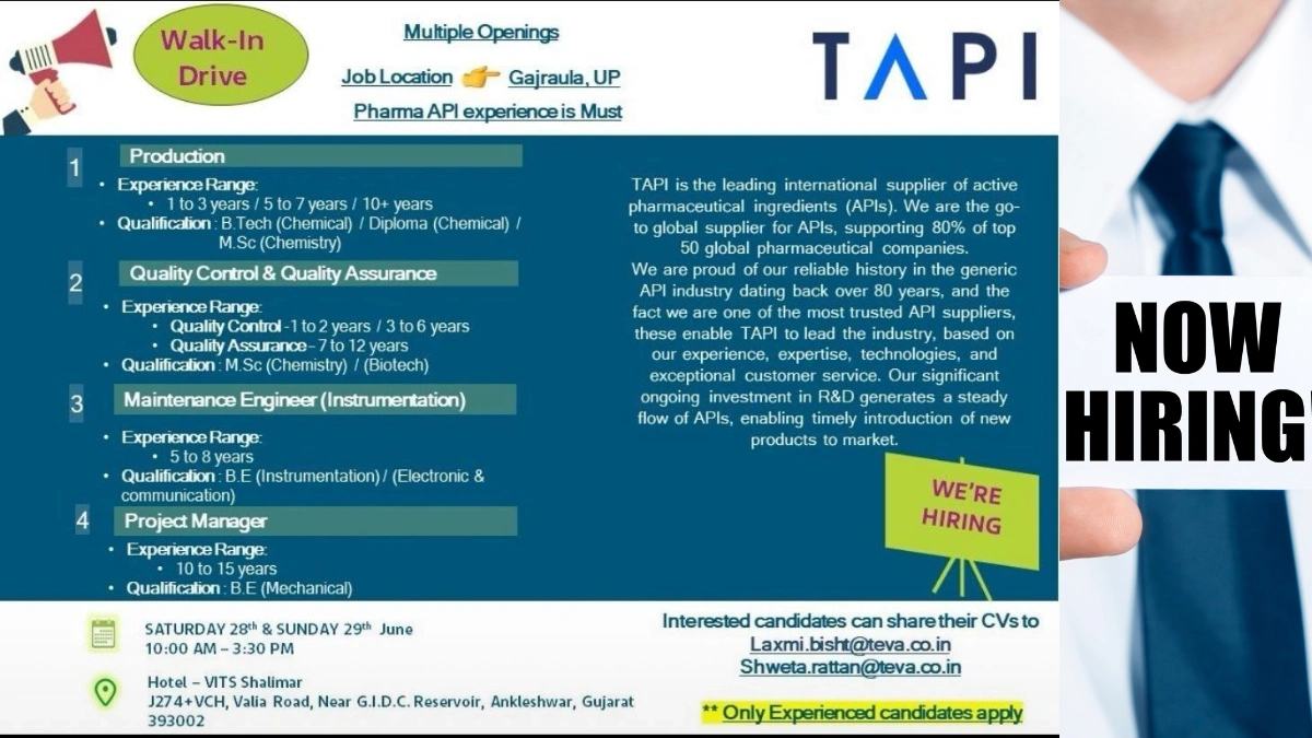 TAPI Walk-in Drive for Multiple Openings in Gajraula