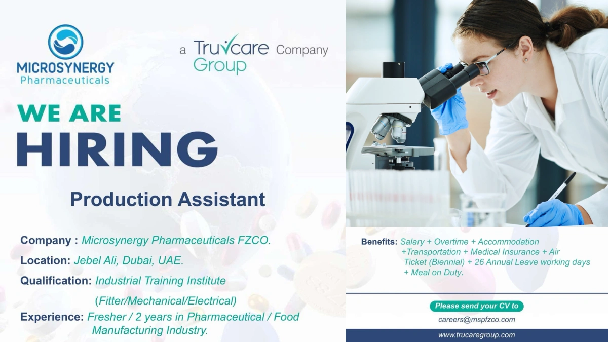 Trucare Group - Job Openings for Production Assistant, Junior Officer, and Internal Auditor Roles