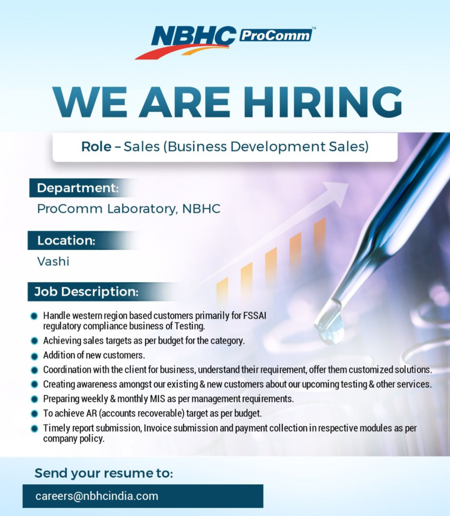 NBHC ProComm is Hiring Sales (Business Development) Opportunity in Vashi