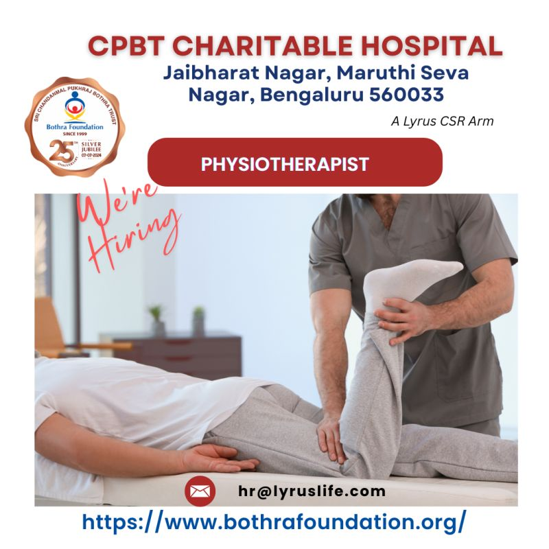 Lyrus Hiring for Physiotherapist at Bothra Foundation Charitable Hospital