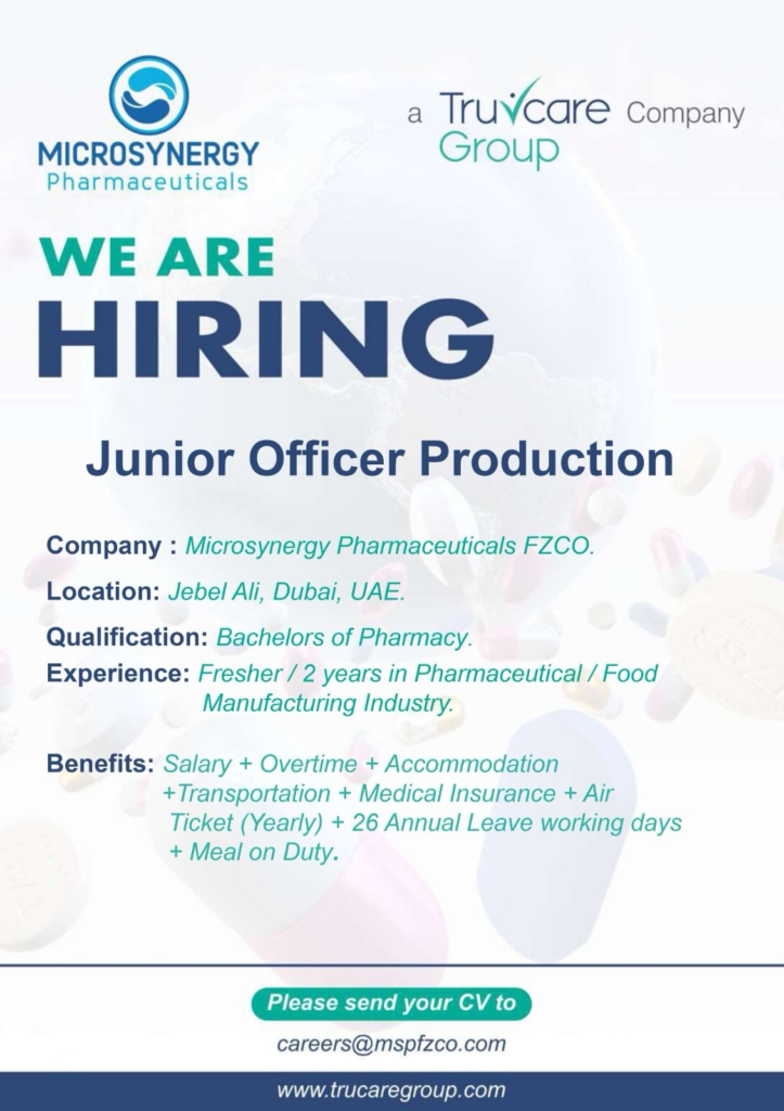 Trucare Group - Job Openings for Production Assistant, Junior Officer, and Internal Auditor Roles in Dubai