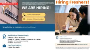 Amneal Pharmaceuticals Hiring for Quality Apprenticeship in Ahmedabad