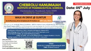 Aurobindo Pharma Walk-In Drive for Freshers on 5th July 2025