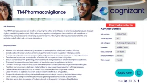 Cognizant is Actively Hiring for TM-Pharmacovigilance in Mumbai
