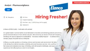 Elanco Hiring freshers for pharmacovigilance