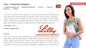 Eli Lilly Internship Opportunity in R&D Roles in Bangalore