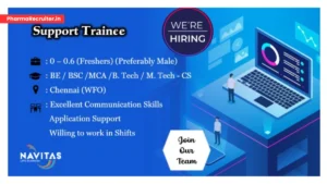 Fresher Jobs @ Navitas Life Sciences Is Hiring for Support Trainee – July 2025