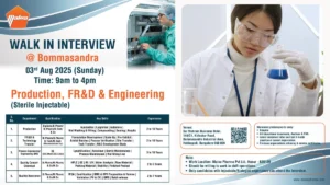Maiva Pharma Walk-In Interview for Production, FR&D, Quality Control & Assurance Roles