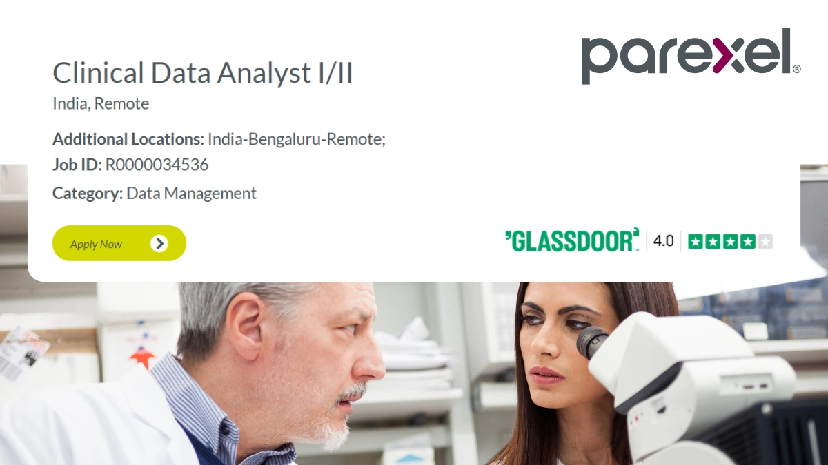 Parexel is Hiring for Clinical Data Analyst I & II – Remote, India