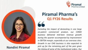 Piramal Pharma Limited Reports Q1FY26 Financial ResultsPiramal Pharma Limited Reports Q1FY26 Financial Results