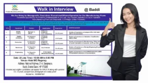 Plica Vaccines Walk-in Interview for Production, QA, QC, Warehouse, Engineering & Maintenance