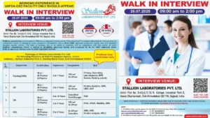 Stallion Laboratories Walk-In Interview on July 26, 2025