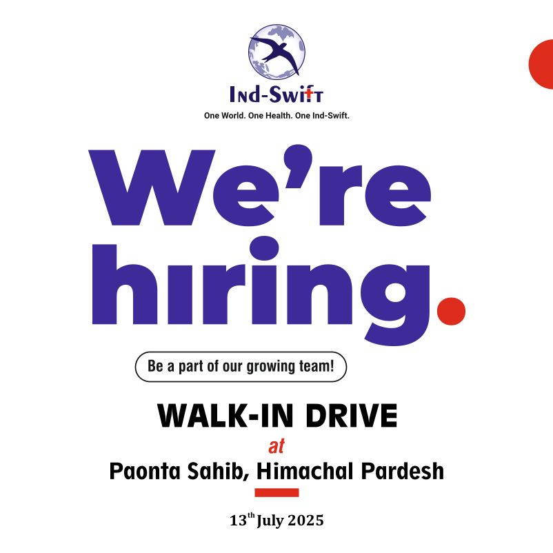 Ind-Swift Limited Walk-In Drive for Production, Quality Control and Packing Job Roles on 13th July