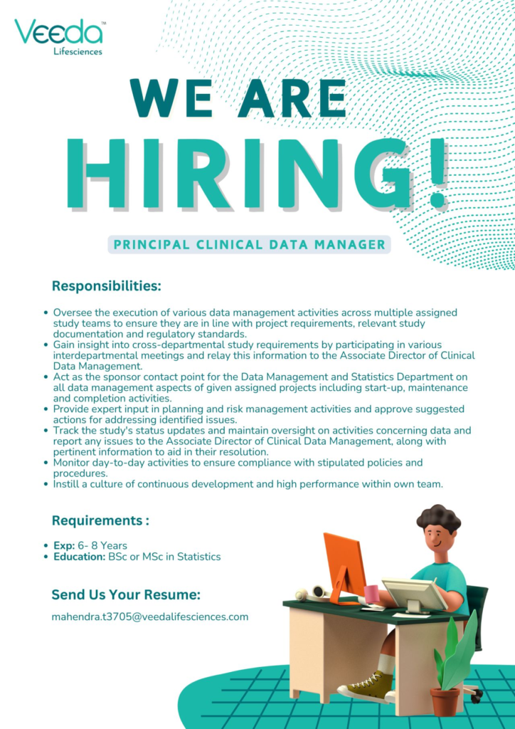 Veeda Lifesciences is Hiring a Principal Clinical Data Manager