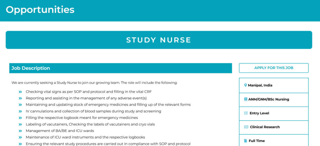 Navitas Life Sciences - Job Openings for Freshers in Clinical Research Roles