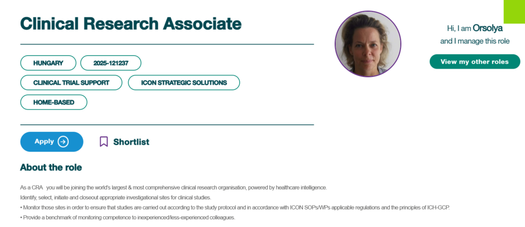 ICON Hiring for Clinical Research Associate Job Roles