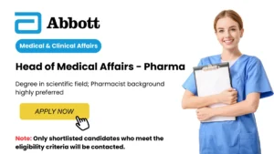 Abbott Pharmaceuticals is Hiring for Head of Medical Affairs