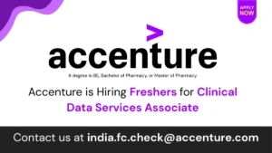 Accenture is Hiring for Clinical Data Services Associate