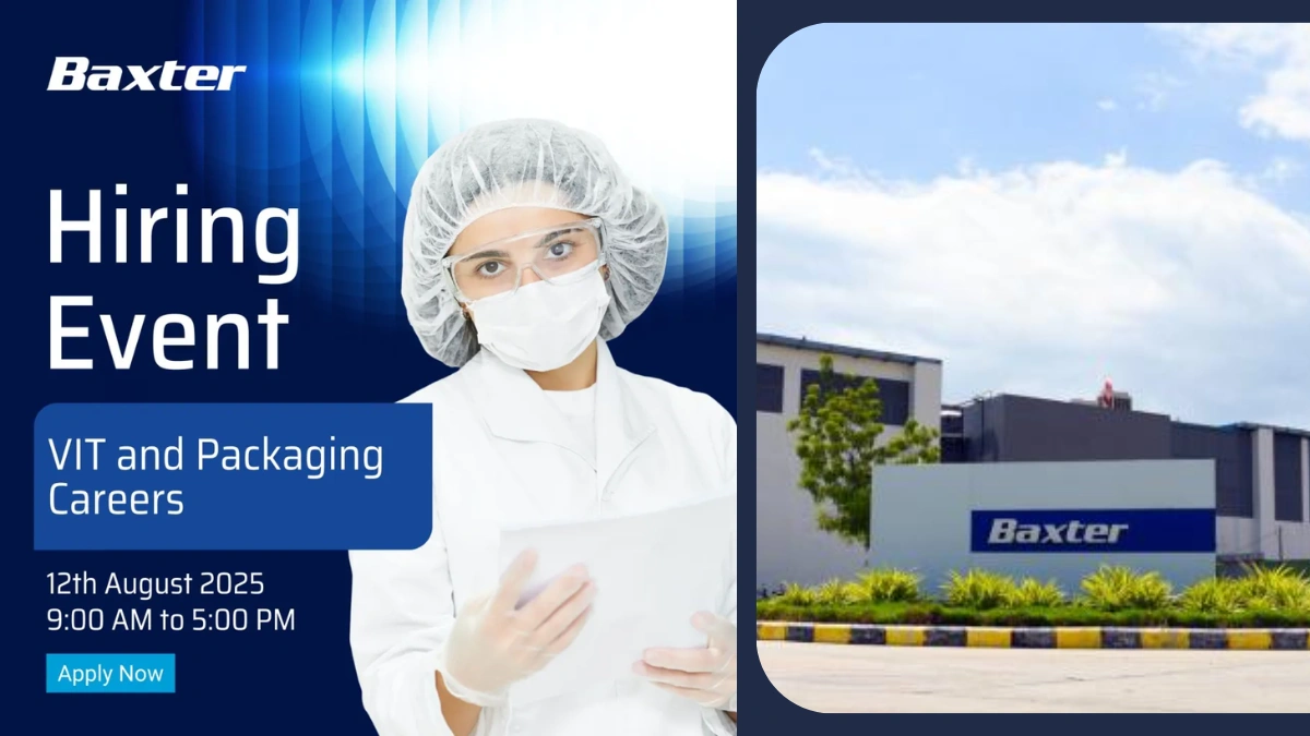 Baxter Pharmaceuticals - Open Positions at Ahmedabad Manufacturing Site