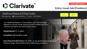 Clarivate - Job Openings for Freshers in Healthcare Research & Data Analyst