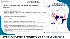 EVERSANA Hiring Freshers as a Analyst in Pune