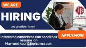JB Pharma is Hiring in Panoli! Join Our Team of Good People for Good Health