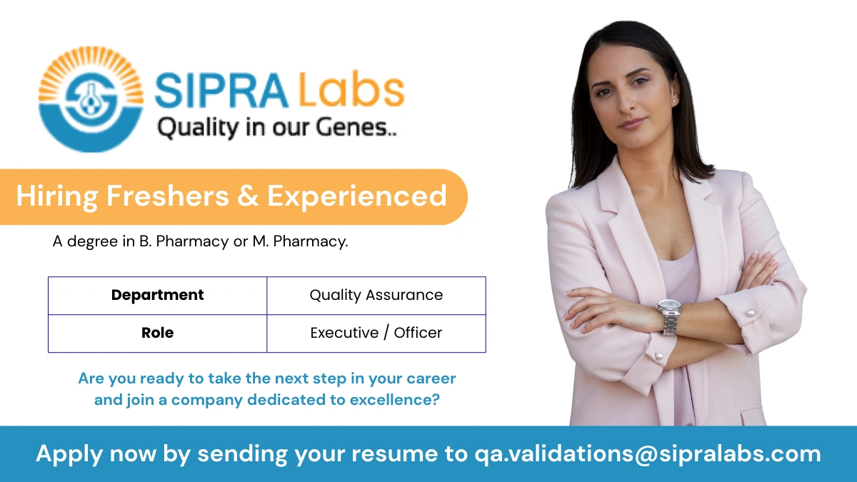 Sipra Labs Ltd. is Hiring for Quality Assurance in Hyderabad!