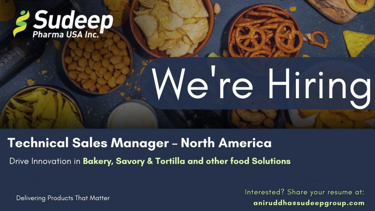 Sudeep Pharma USA Inc. Hiring for Technical Sales Manager – North America