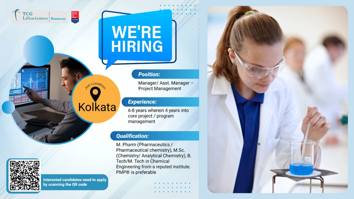 TCG Lifesciences Careers – Hiring Manager & Assistant Manager Project Management