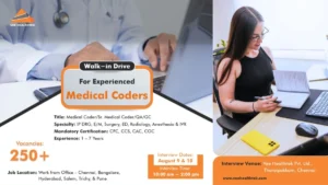 Vee Healthtek Walk-In Interview for Experienced Medical Coders